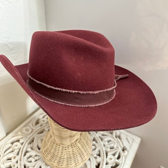 Olive & Pique kaia wool felt western rancher hat - Picture 3 of 7